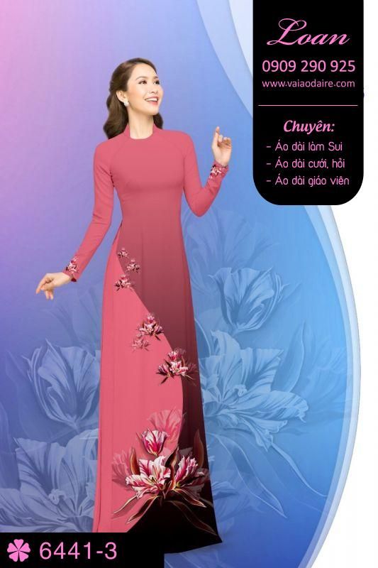Vải áo dài hoa dây