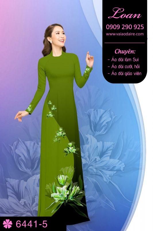 Vải áo dài hoa dây