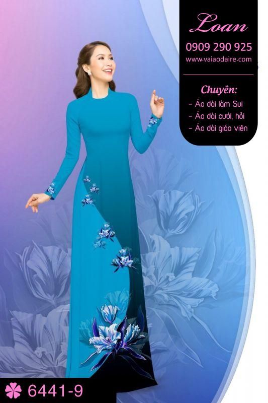 Vải áo dài hoa dây