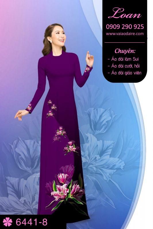 Vải áo dài hoa dây
