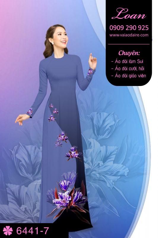 Vải áo dài hoa dây