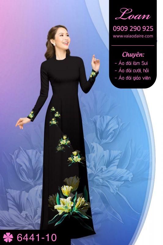 Vải áo dài hoa dây