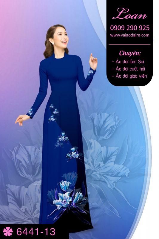 Vải áo dài hoa dây