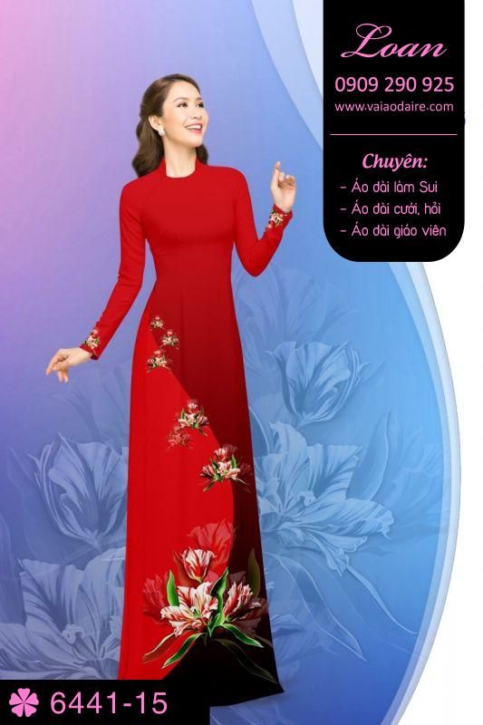 Vải áo dài hoa dây