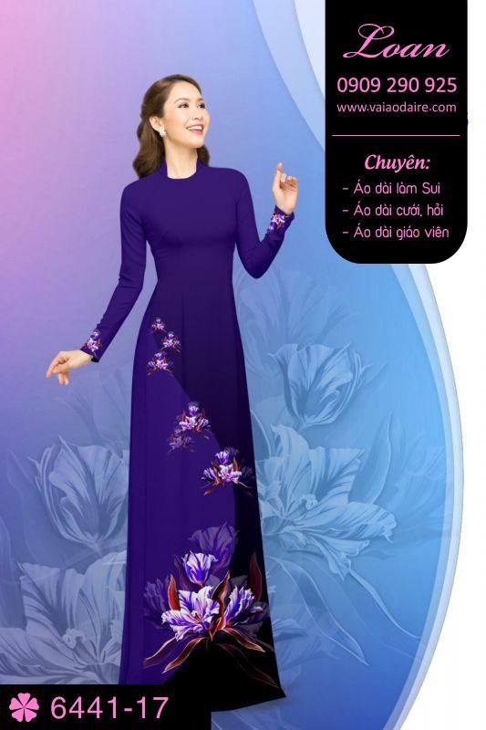 Vải áo dài hoa dây