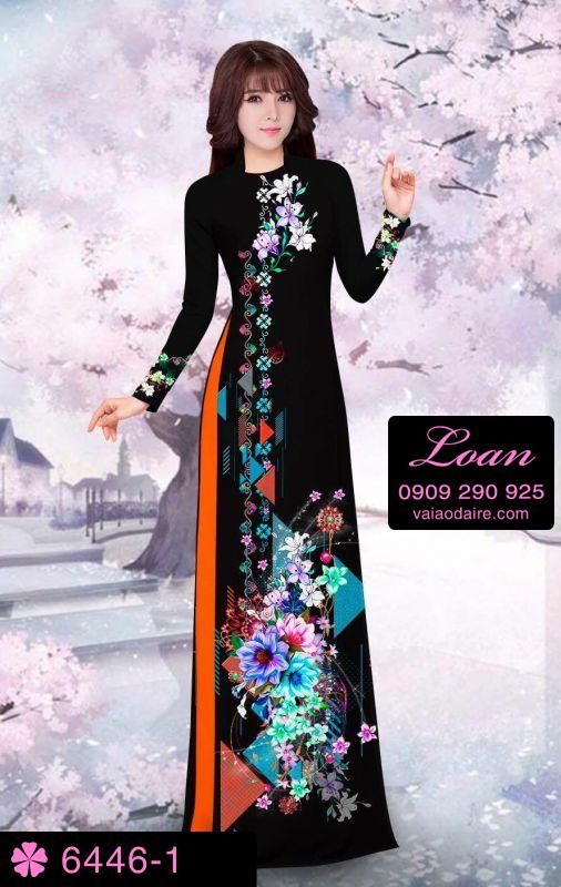 Vải áo dài hoa dây