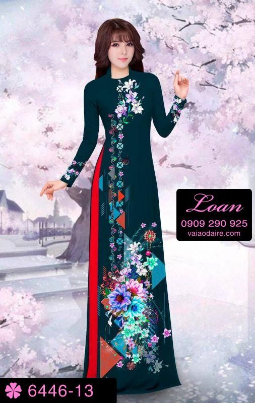 Vải áo dài hoa dây