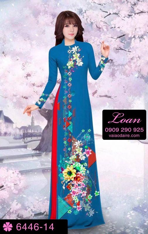 Vải áo dài hoa dây