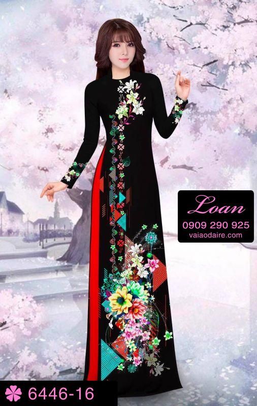 Vải áo dài hoa dây