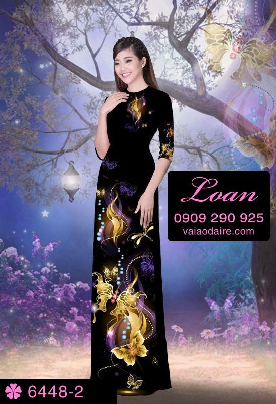 Vải áo dài hoa dây