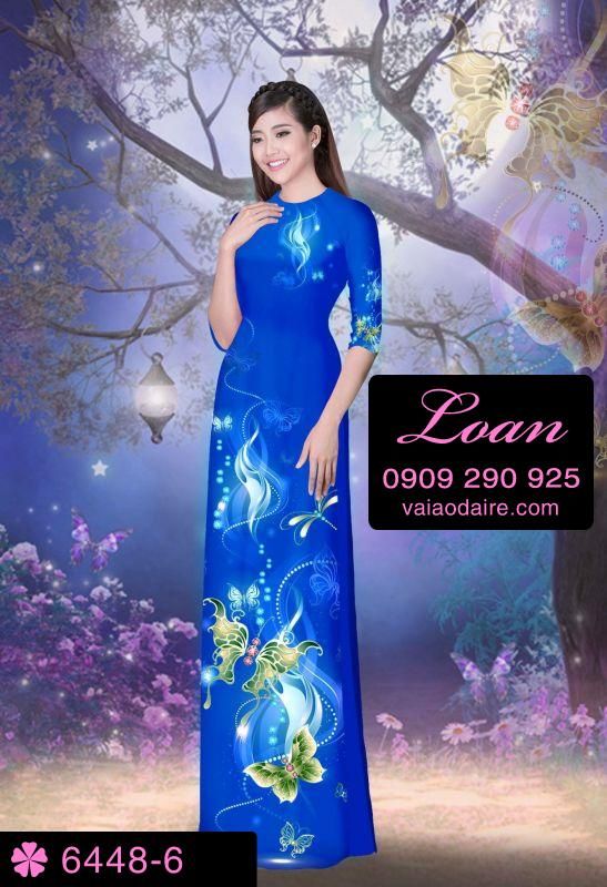 Vải áo dài hoa dây