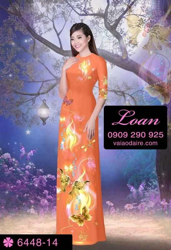Vải áo dài hoa dây