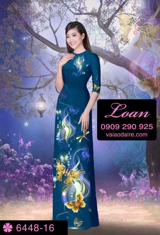 Vải áo dài hoa dây