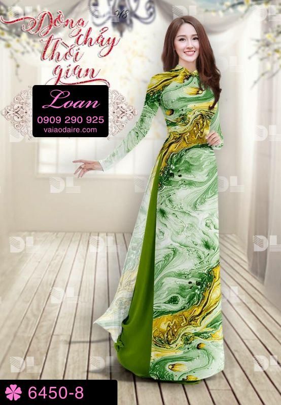 Vải áo dài họa tiết ảo