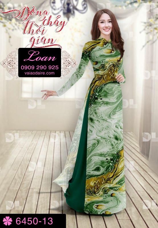 Vải áo dài họa tiết ảo