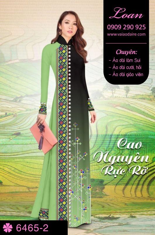 Vải áo dài hoa chạy dọc