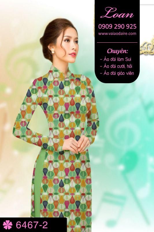 Vải áo dài hoa nhỏ