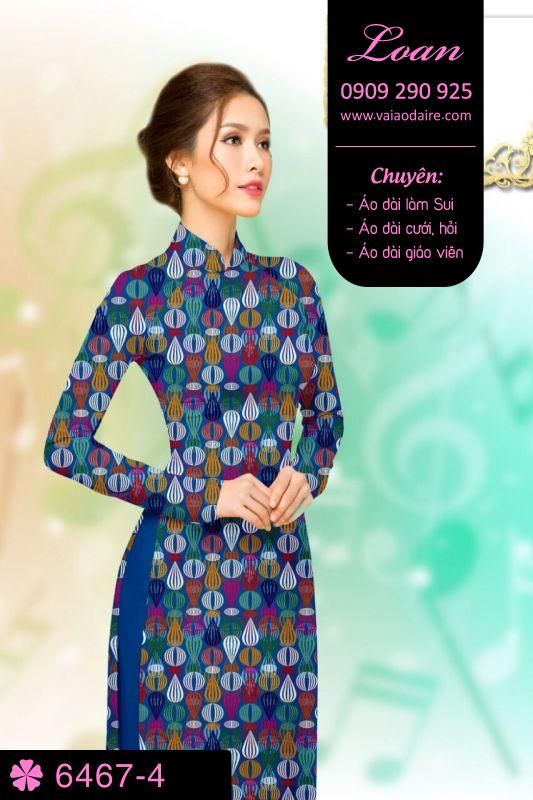 Vải áo dài hoa nhỏ