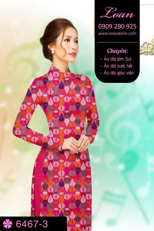 Vải áo dài hoa nhỏ