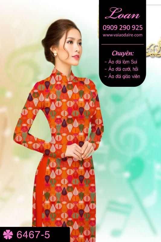 Vải áo dài hoa nhỏ