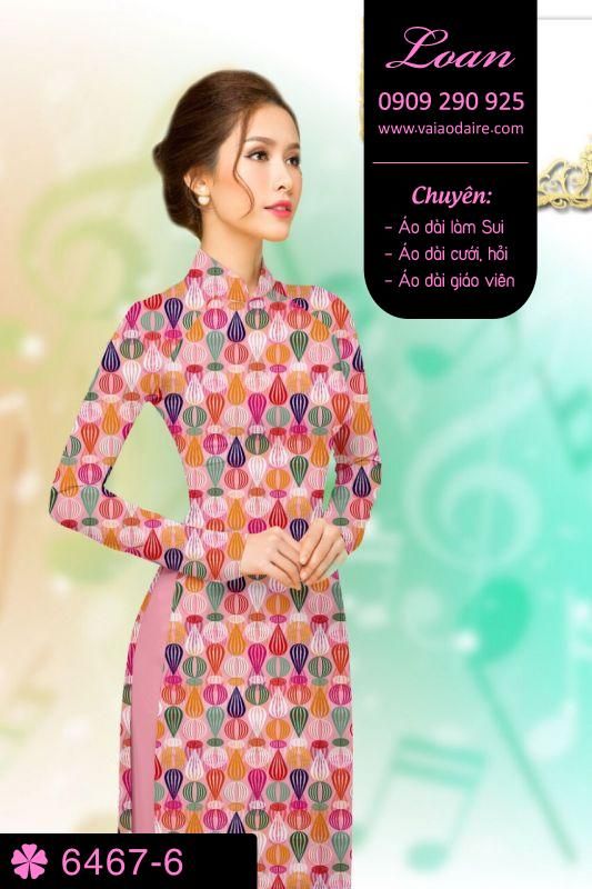 Vải áo dài hoa nhỏ
