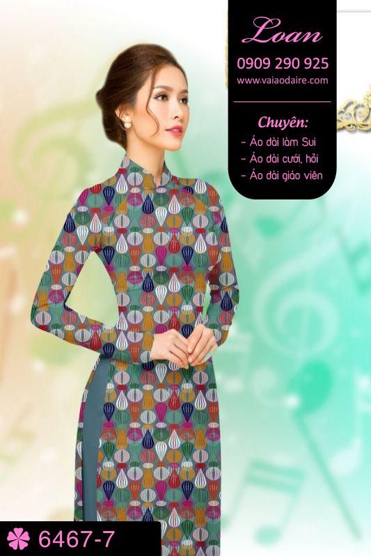 Vải áo dài hoa nhỏ