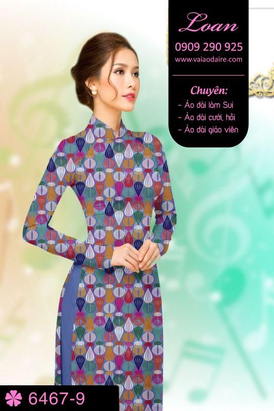 Vải áo dài hoa nhỏ