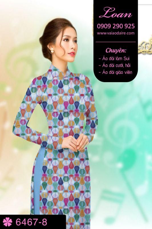 Vải áo dài hoa nhỏ