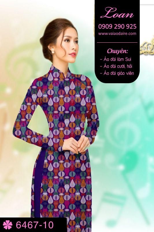 Vải áo dài hoa nhỏ