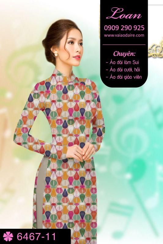 Vải áo dài hoa nhỏ