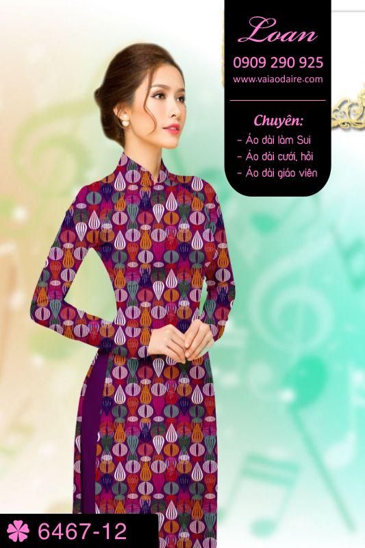 Vải áo dài hoa nhỏ