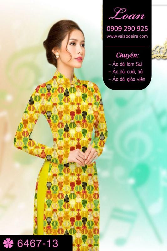 Vải áo dài hoa nhỏ