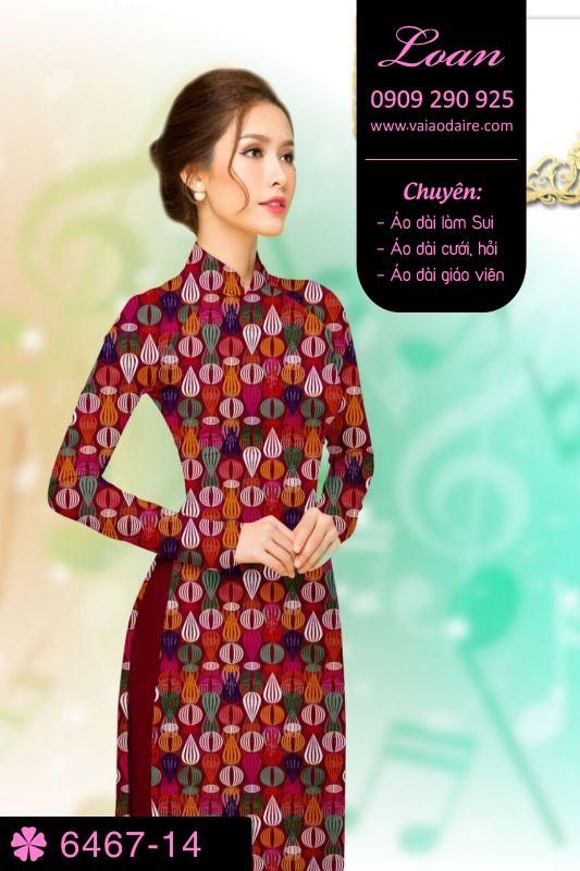 Vải áo dài hoa nhỏ