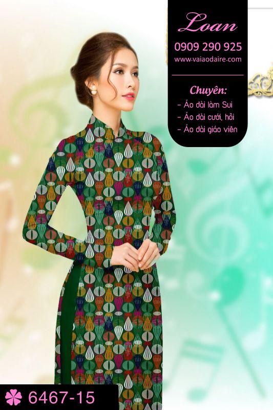Vải áo dài hoa nhỏ