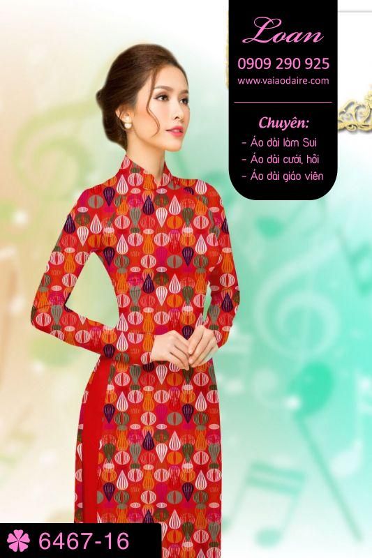 Vải áo dài hoa nhỏ