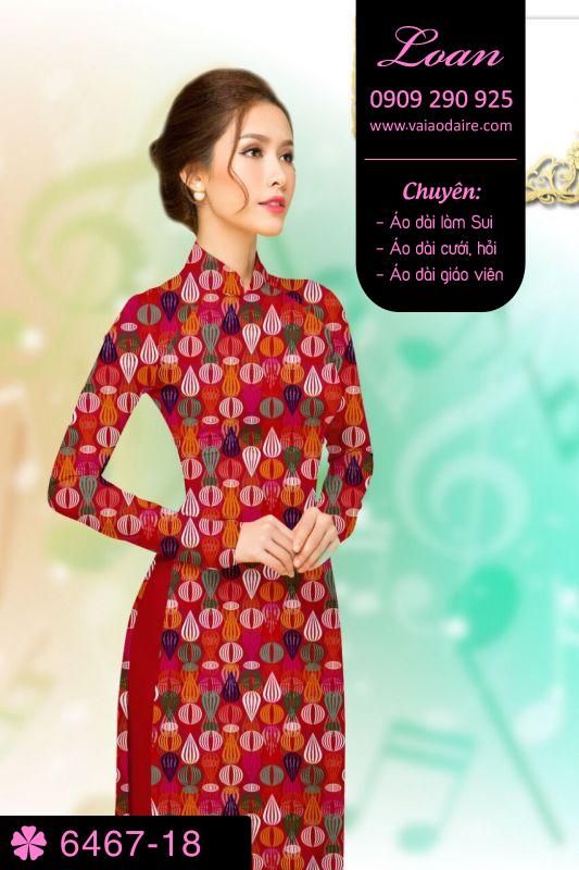 Vải áo dài hoa nhỏ
