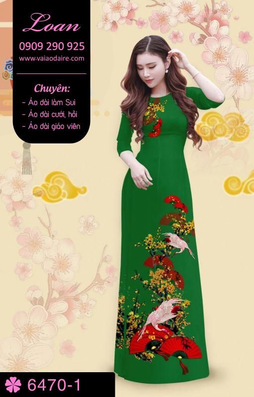 Vải áo dài tết 2018