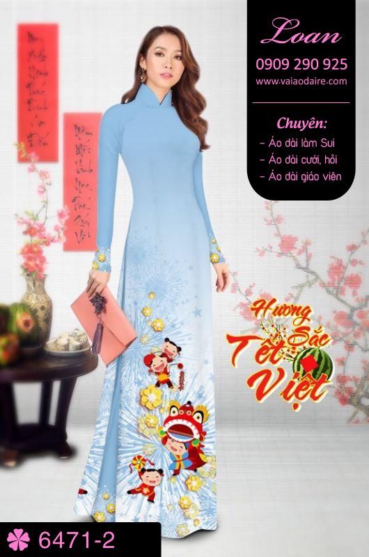 Vải áo dài tết 2018