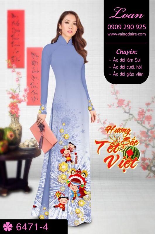 Vải áo dài tết 2018