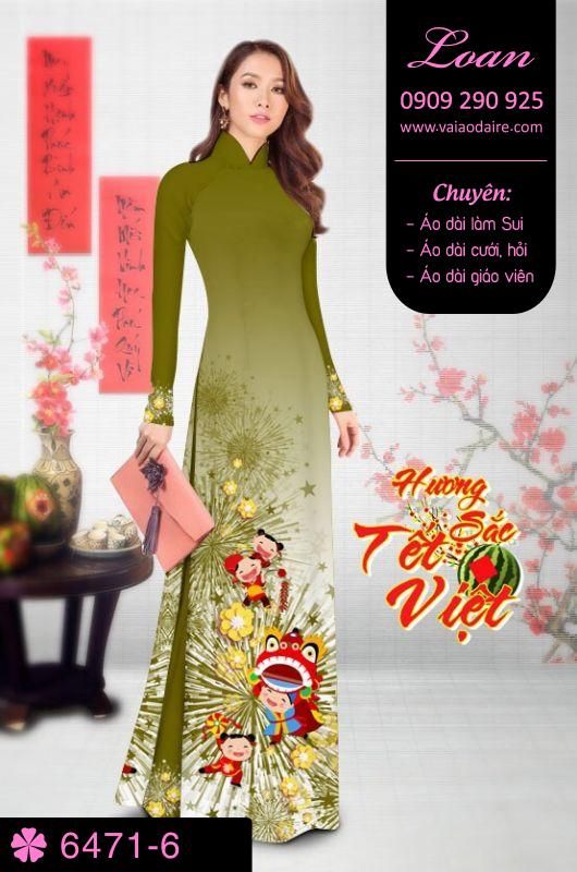 Vải áo dài tết 2018