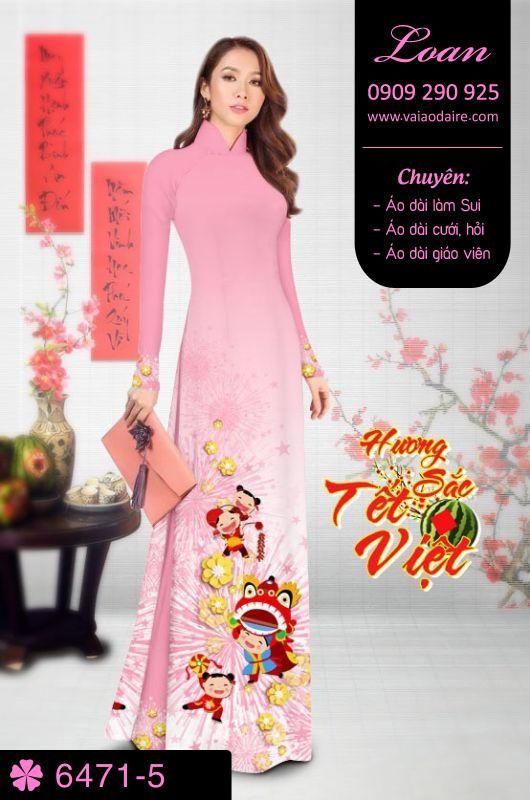 Vải áo dài tết 2018
