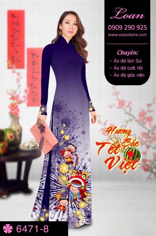 Vải áo dài tết 2018