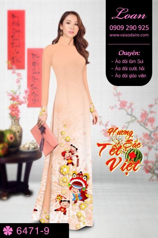 Vải áo dài tết 2018