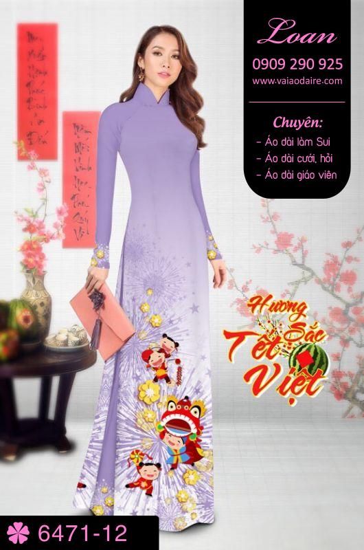 Vải áo dài tết 2018