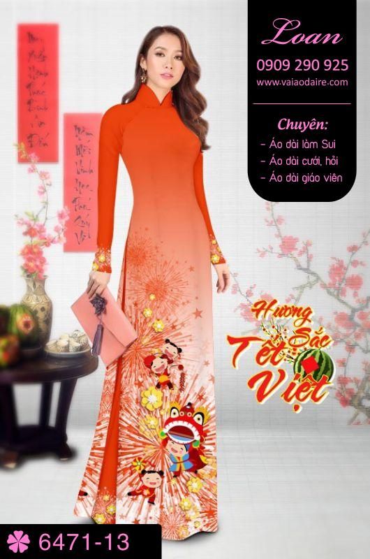 Vải áo dài tết 2018