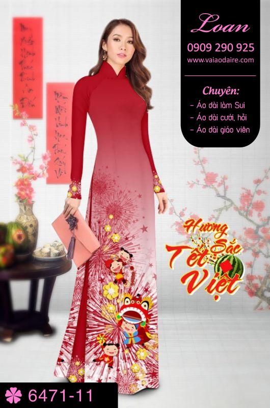 Vải áo dài tết 2018