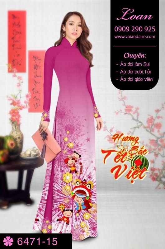 Vải áo dài tết 2018