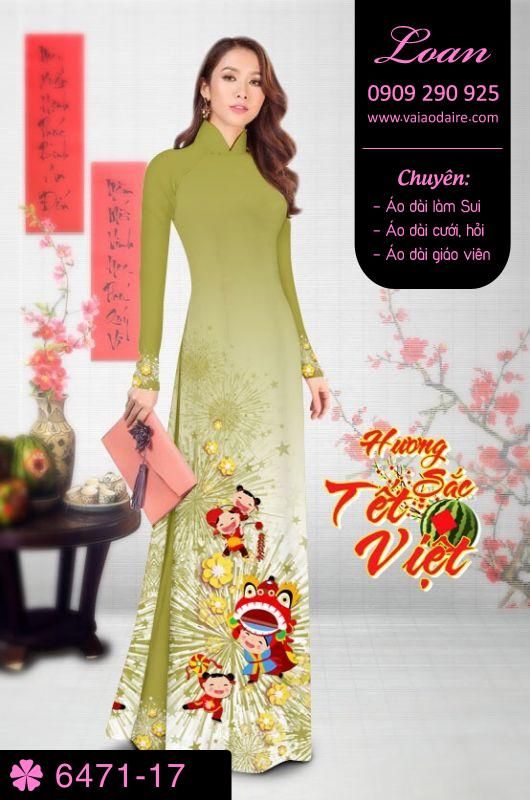 Vải áo dài tết 2018
