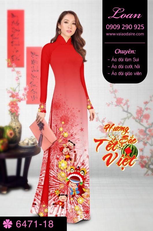 Vải áo dài tết 2018