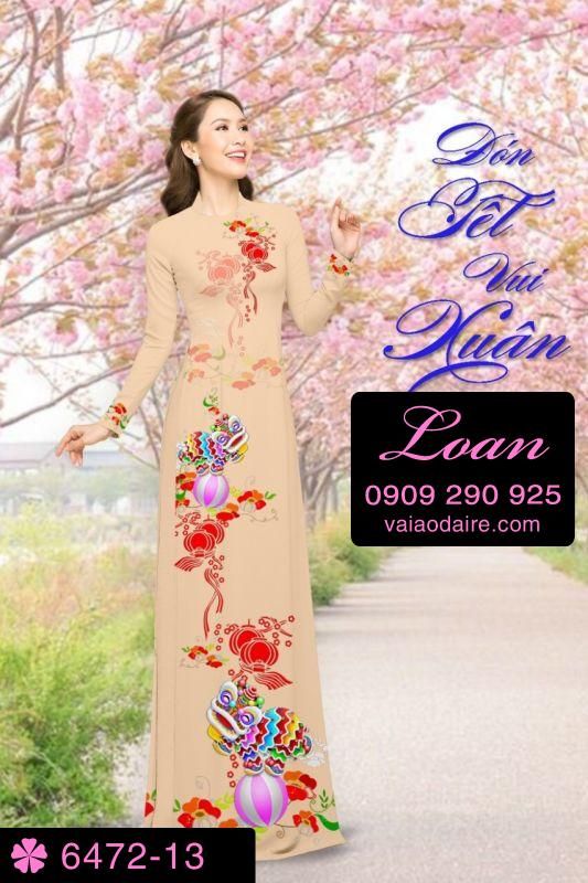Vải áo dài tết 2018